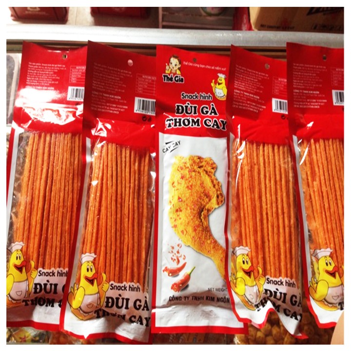 Combo 5 gói Snack đùi gà thơm cay.