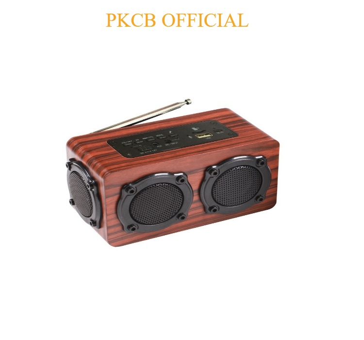 Loa gỗ Bluetooth Super Bass HIFI Stereo speaker PKCB-02 PF45