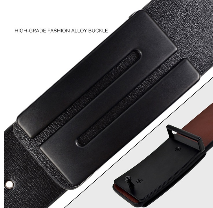 Thắt lưng da nam thời trang khóa Z(Màu cafe sẫm, trắng, đen, nâu và màu xanh đen)