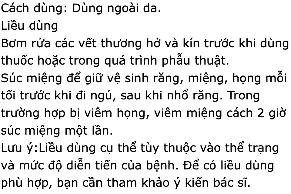 Dung Dịch Natri Clorid 0.9% Pharmedic Súc Miệng, Rửa Vết Thương Chai 500Ml [Chính hãng] - Vệ sinh răng, miệng, họng mỗi ngày, dung dịch được dùng ngoài rửa vết thương