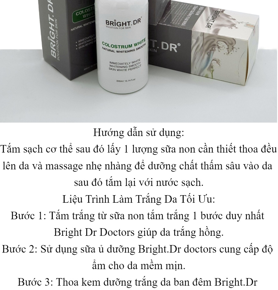 Sữa Non Tắm Trắng Colostrum White Bright Doctors Chính hãng
