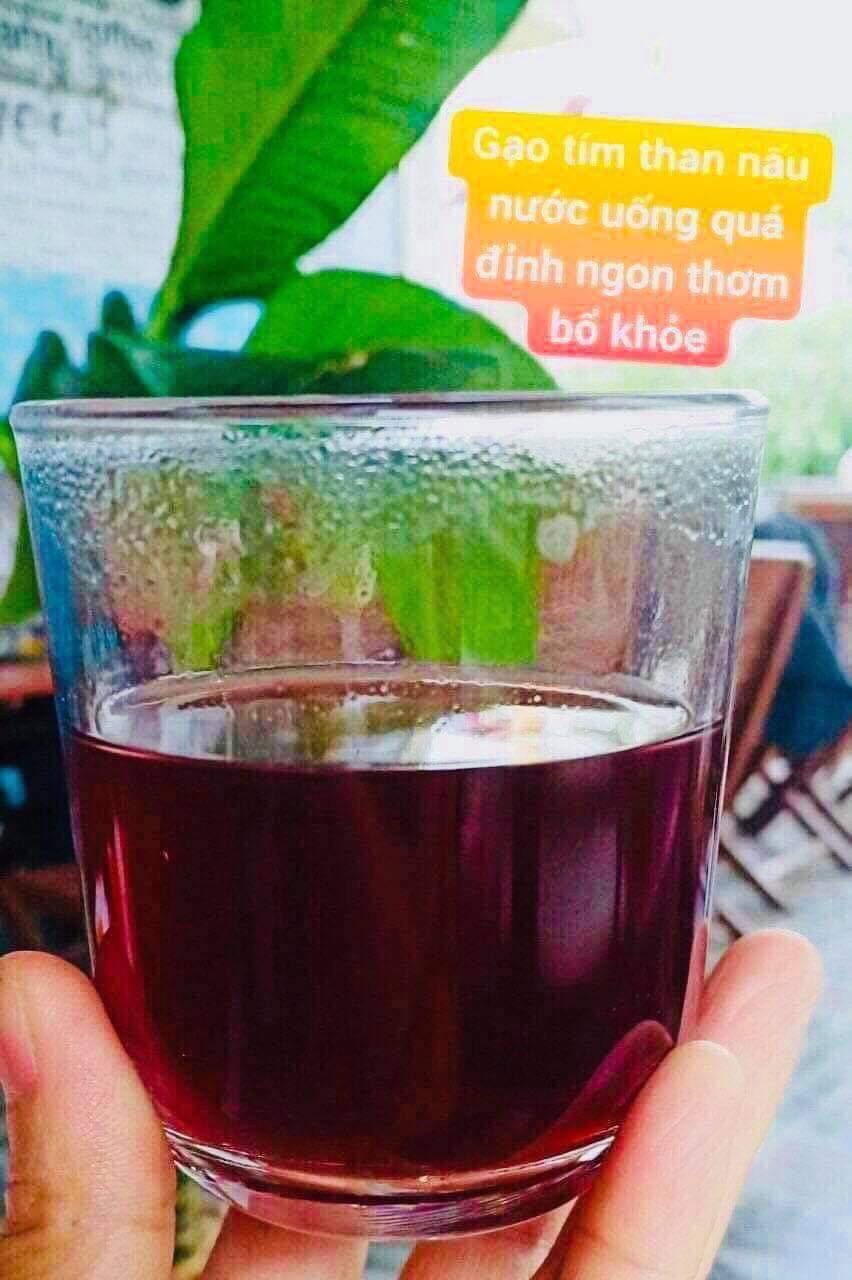 Gạo Lứt Tím Than Hoàng Kim bao 5kg, gạo mềm dẻo không cần ngâm, tốt cho người ăn kiêng, người tiểu đường, thực dưỡng,eatclean, heathy,