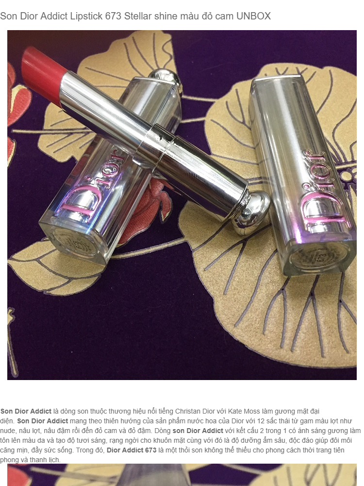 Dior Addict Stellar Shine Lipstick 673 Diorcharm  Hogies