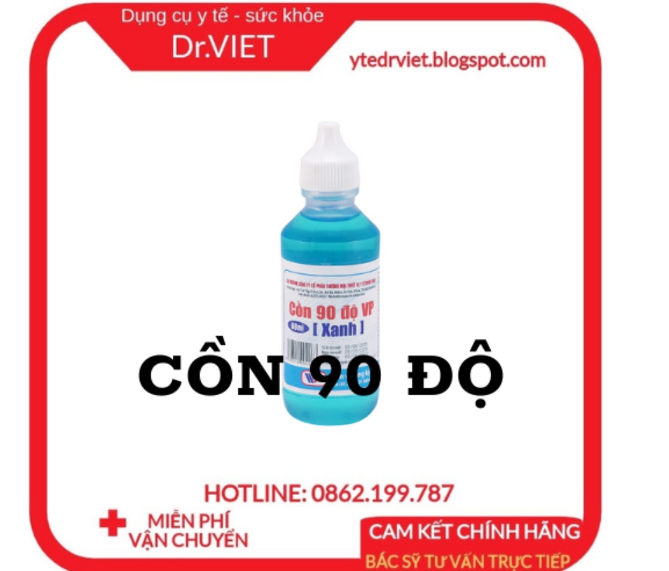 Cồn 90 Độ Vĩnh Phúc, Cồn 90 độ VP rất thích hợp để tiệt trùng các dụng cụ y tế vì cồn nồng độ càng cao khả năng sát trùng vết thương ngoài, sát khuẩn tay, vệ sinh hiệu quả diệt khuẩn càng tốt.
