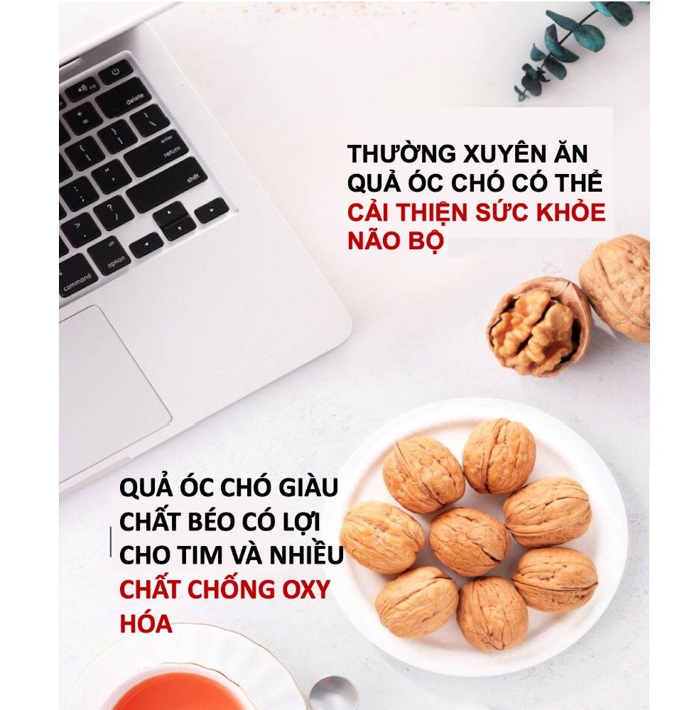 Hạt Óc Chó Tách Vỏ - Túi zip 500gr - ?Quả Óc Chó Úc Chandler 100% Nhập khẩu từ ?Úc - Đồ ăn vặt mẹ bầu dành cho giảm cân - Cực kì tốt cho tim mạch - Andys Gourmet - Đồ ăn vặt