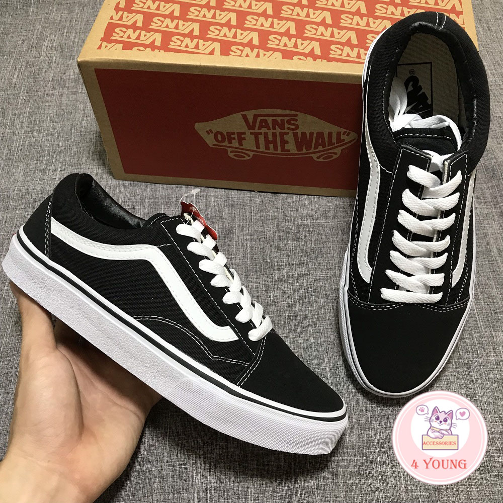Giày Vans-Old Skool Đen Full Box Full Size Nam Nữ Bảo Hành 12 Tháng Đi Không Vừa Được Đổi Size