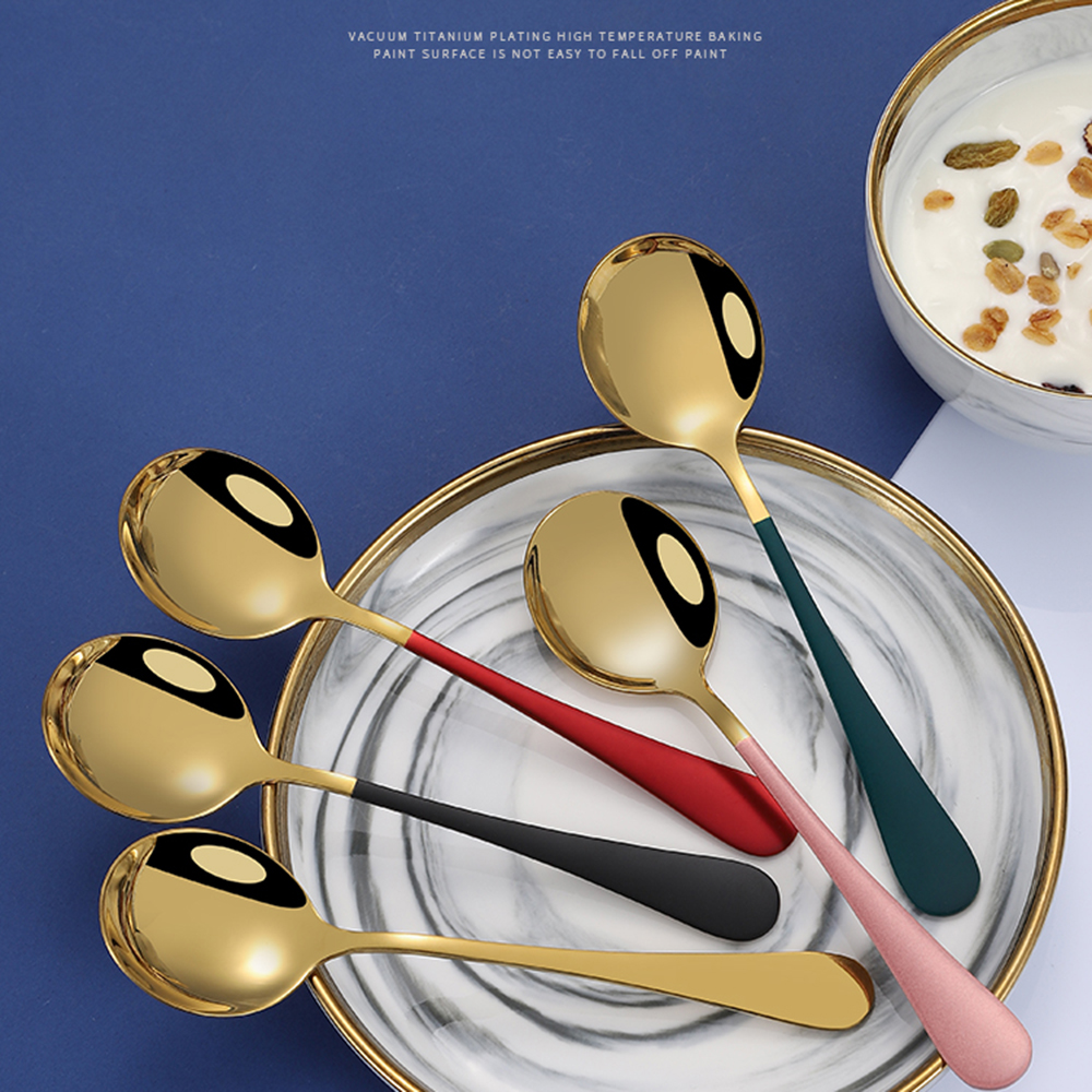 Muỗng thìa Inox mạ vàng sang trọng