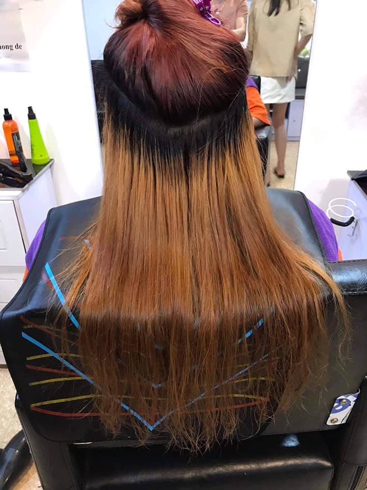 Bóc màu nhuộm oxy hóa , bóc đỏ , bóc đen ,tím , xanh không dùng oxi