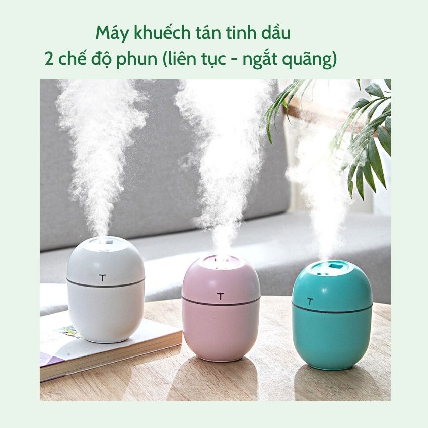 Máy Phun Sương Tinh Dầu Mini Humidifier 220Ml Máy Khuếch Tán Tinh Dầu Phun Sương Tạo Ẩm Cho Phòng Ngủ & Trên Ôtô Đèn Xông Tinh Dầu Có Hai Chế Độ Phun & Led 7 Màu Thay Đèn Ngủ & Giúp Xua Duổi Côn Trùng mocstore, loại tốt giá rẻ