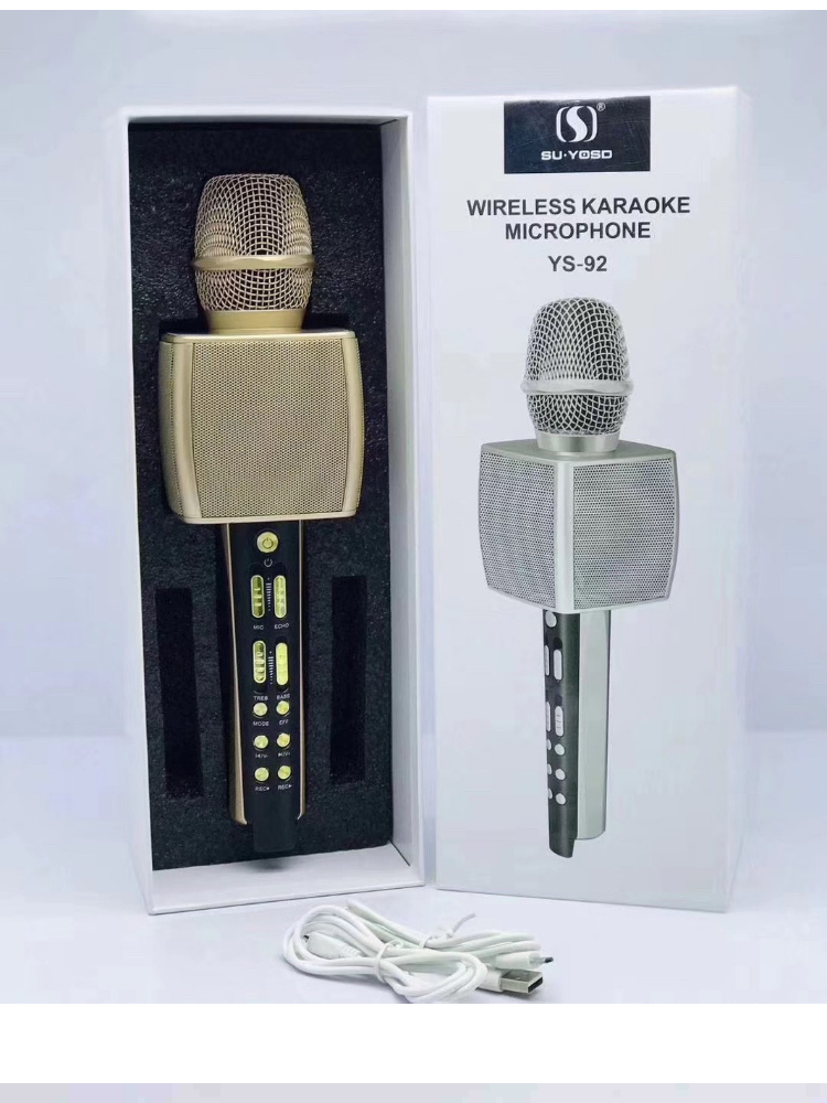 Micro karaoke lluetooth cao cấp SU YOSD YS-92 âm thanh cực vang - Nhất Tín