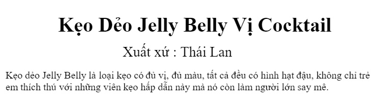 kẹo dẻo jelly belly cocktail classics 1