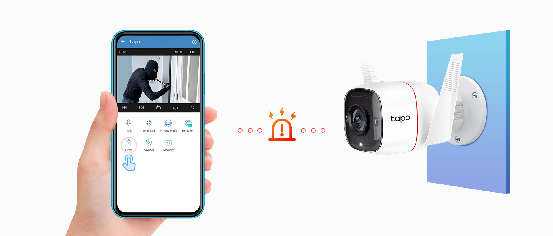 Camera Wifi TP-Link Tapo C310 3MP Camera Giám Sát An Ninh Ngoài Trời - Camera ngoài trời chuẩn IP66 - Tầm nhìn hồng ngoại lên đến 30m - Phát hiện chuyển động báo động vào ban đêm - Bảo hành chính hãng