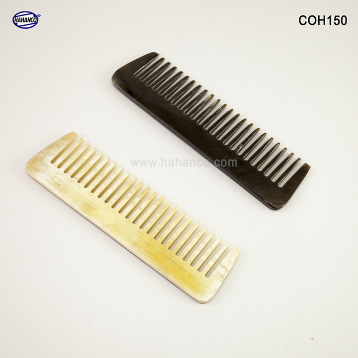 Lược sừng xuất Nhật (Size: XS - 9cm) Lược mini (COH150) có thể bỏ ví nam - Horn Comb of HAHANCO - Chăm sóc tóc
