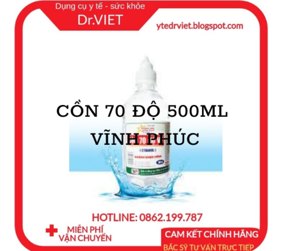 nước ethanol 70 độ 500ml Vĩnh Phúc dùng để xử lý làm sạch môi trường, sát khuẩn bề mặt vật dụng và có thể xử lý vi khuẩn trên con người, trên bề mặt da, sát khùng vết thương, diệt khuẩn, sát khuẩn dụng cụ y tế DrViet 58 nước ethanol 70 độ 500ml Vĩnh Phúc dùng để xử lý làm sạch môi trường, sát khuẩn bề mặt vật dụng và có thể xử lý vi khuẩn trên con người, trên bề mặt da, sát khùng vết thương, diệt khuẩn, sát khuẩn dụng cụ y tế DrViet
