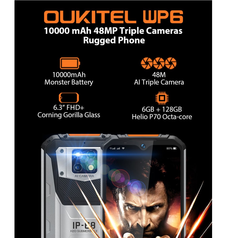 Điện thoại Oukitel Wp6