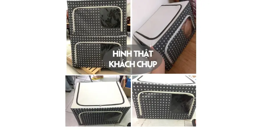 Hộp đựng đồ living box 66l khung thép hàng vnxk