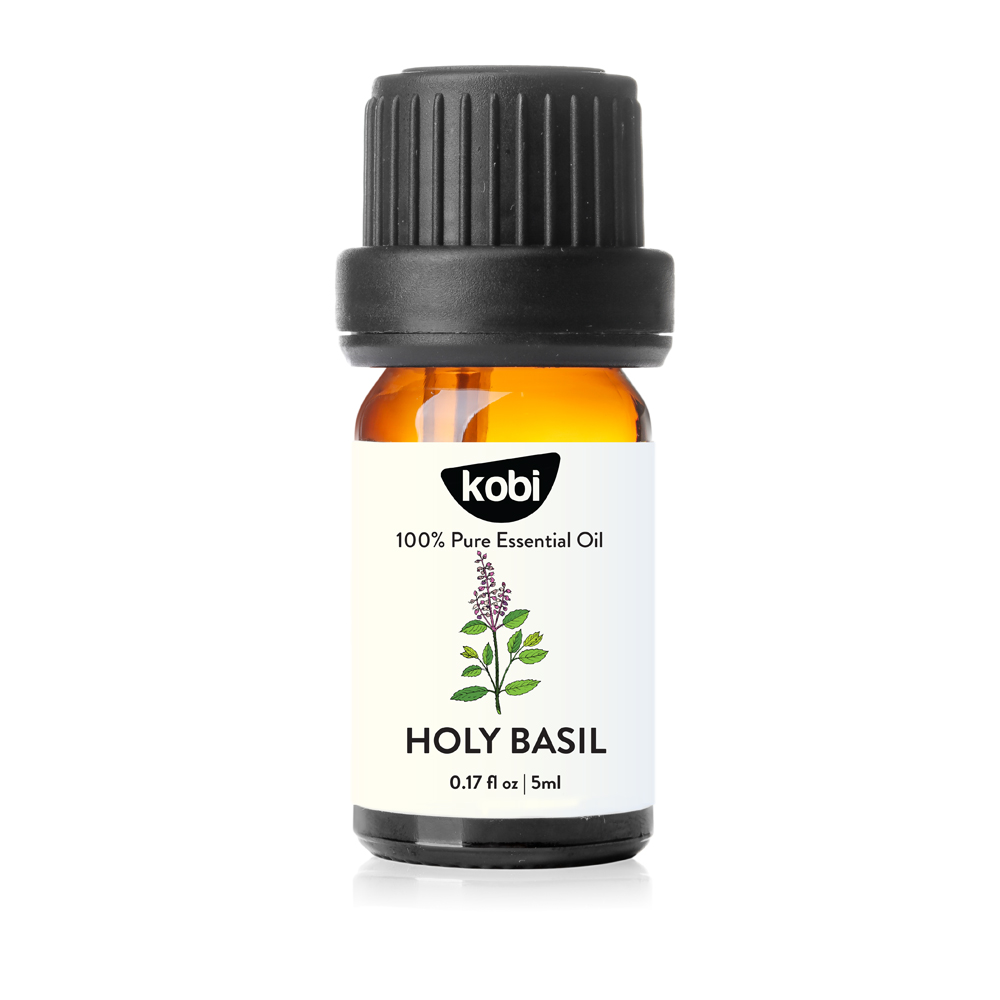 Tinh dầu Hương nhu Kobi Holy basil essential oil giúp đuổi muỗi, khử mùi, làm thơm phòng -5ml