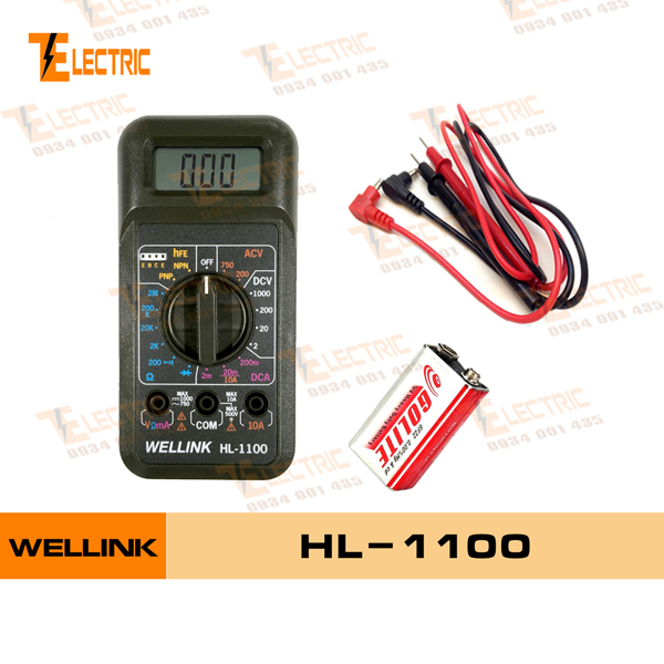 WELLINK HL - 1100 Đồng Hồ Đo Điện Vạn Năng Wellink HL 1100