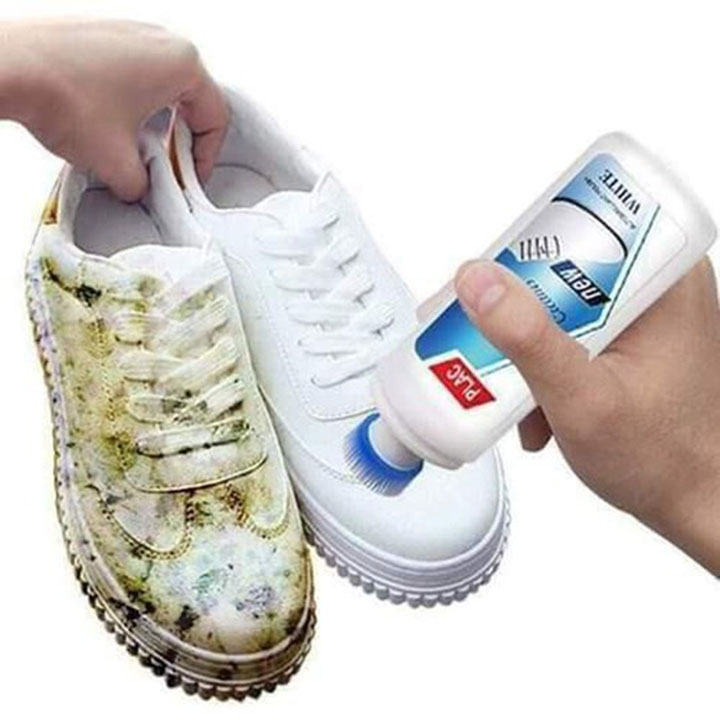 Chai Nước Tẩy Trắng Giày Dép Túi Xách PLAC Hiệu Qủa loại 100ml dạng chay có đầu bàn chải