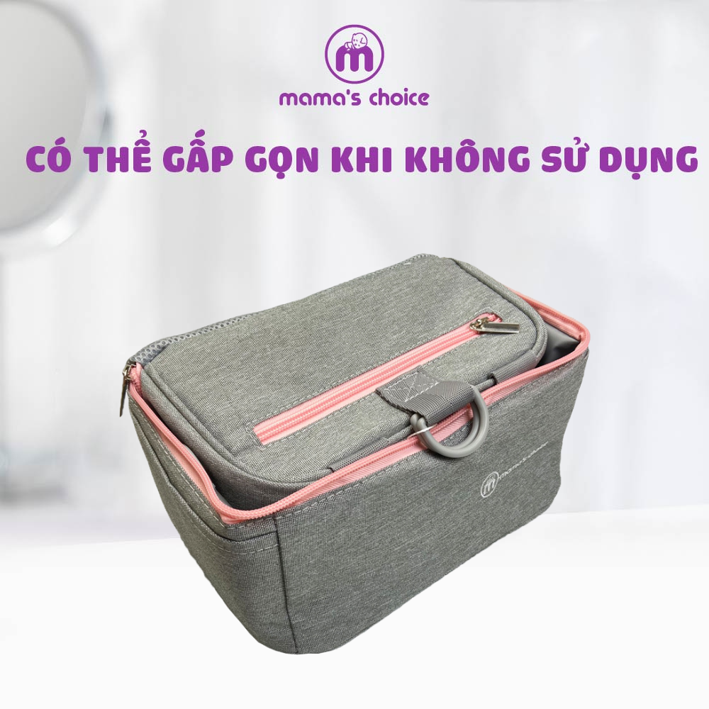 Balo Mẹ Bỉm Sữa Mama’s Choice 4in1, Giữ Nhiệt và Bảo Quản Sữa Mẹ, Chất Liệu Cao Cấp Thời Trang Hiện Đại