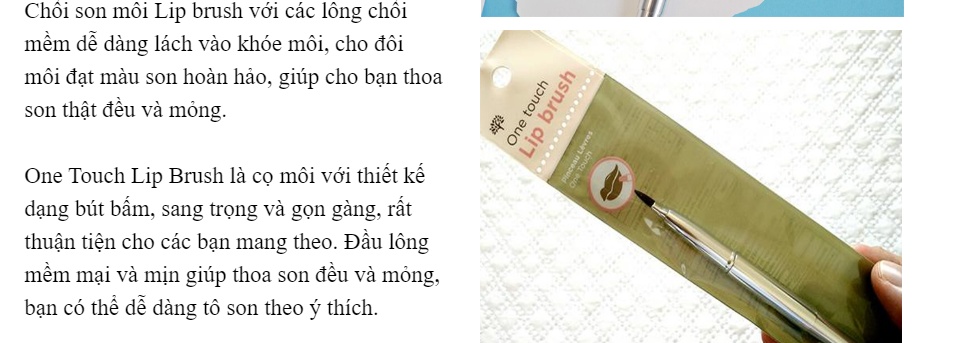 [HCM] Cọ Môi Cao Cấp The Face Shop One Touch Lip Brush