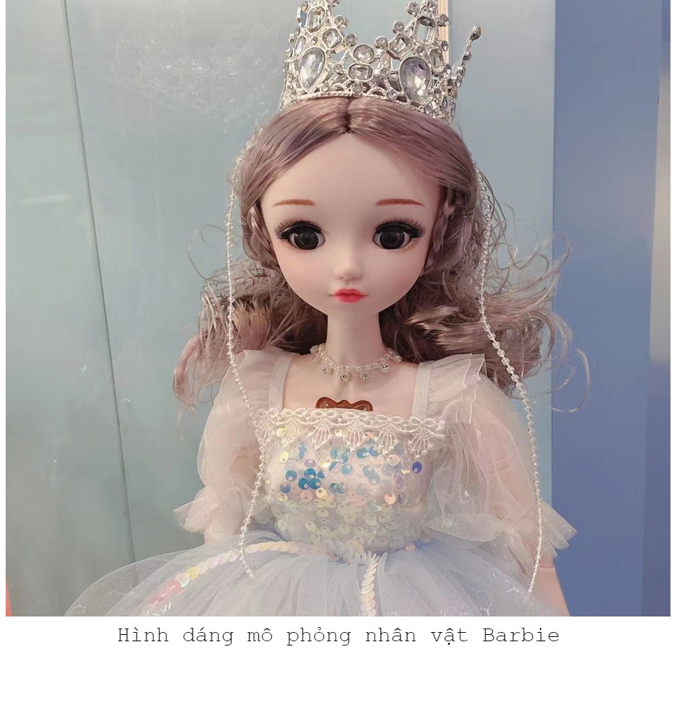 Freeship] Búp bê barbie 18 khớp cô dâu cho bé gái , váy đẹp khớp ...