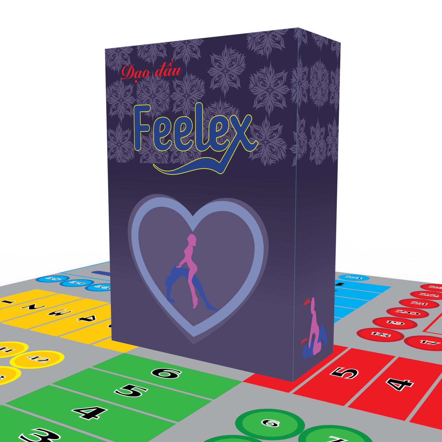 Cờ cá ngựa Drinking game Dạo Đầu Feelex cho cặp đôi hẹn hò 49 ô