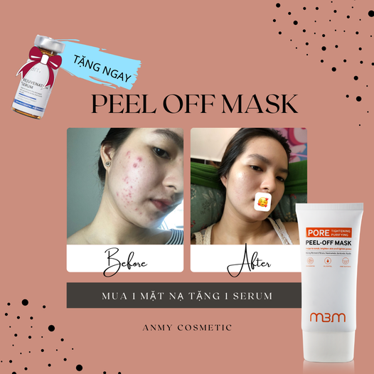 Siêu phẩm mặt nạ màng tế bào sinh học - Peel Off Mask M3M 30ml - Tặng Tinh Chất M3M 10ml