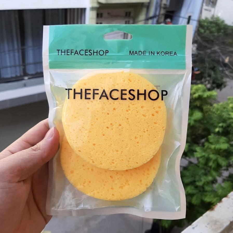 Bộ 2 miếng rửa mặt bọt biển theface shop