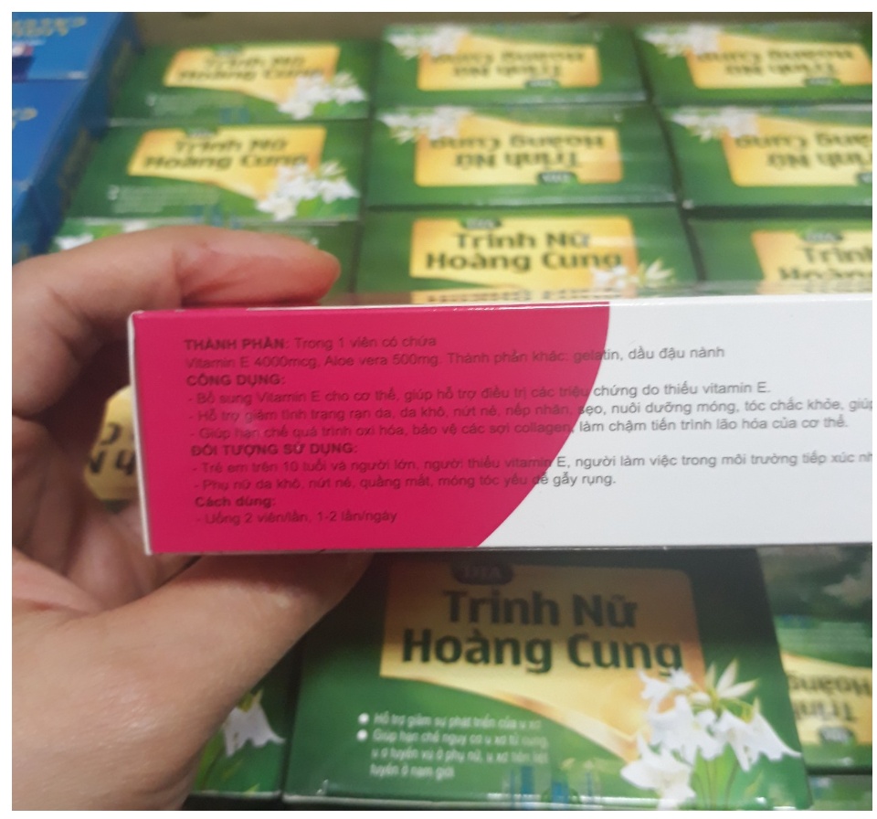 Viên Uống Đẹp Da Vitamin E đỏ 4000mcg, Aloe vera 500mg Giúp sáng mịn da, chống lão hóa ,sạm da 3