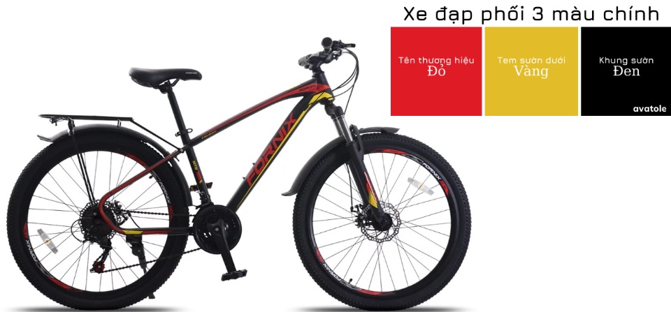 Xe đạp địa hình Fornix CLIMBER Khung Sườn hợp kim thép cao cấp Bộ truyền