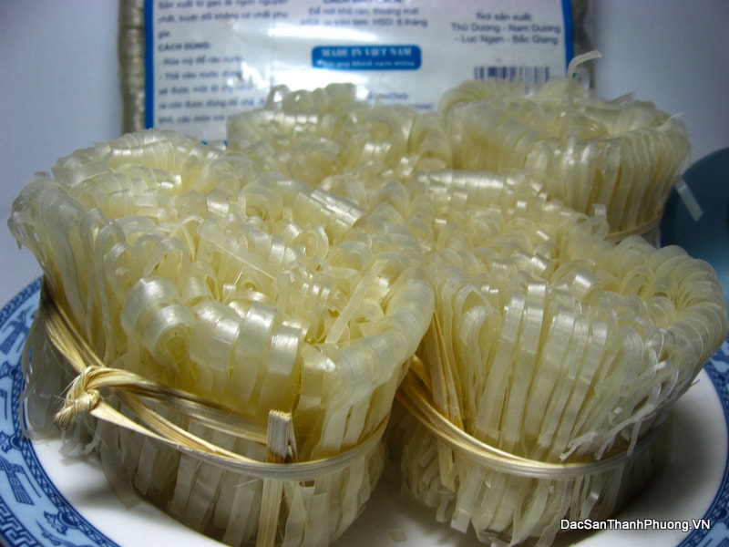Mỳ Gạo Chũ Bắc Giang, Mì Gạo DẺO DAI, ĐẬM ĐÀ, VỊ NGỌT BÙI, gói 350g - Đặc Sản Miền Bắc