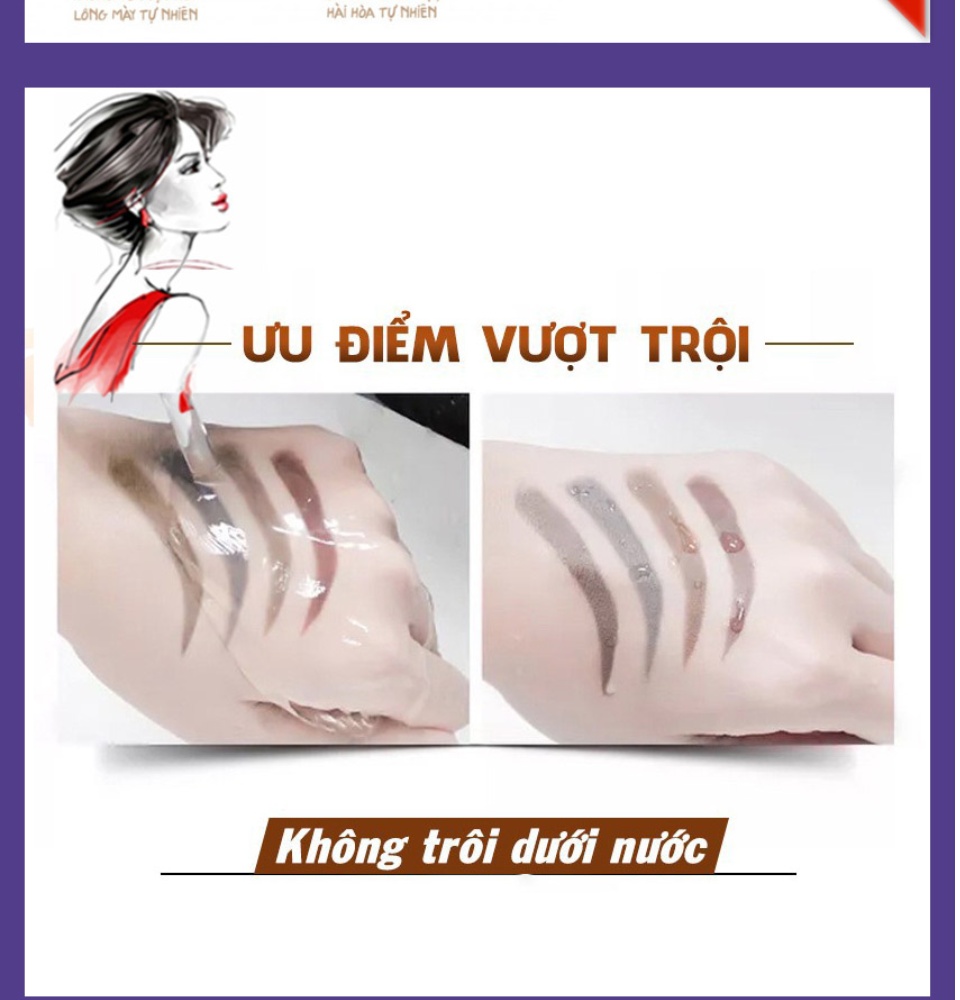 [HOT TREND] Kẻ Chân Mày Chì Kẻ Chân Mày 4D Không Thấm Nước Bền Màu Sắc Nét Như Xăm Bút Chì Kẻ Chân Mày Phẩy Sợi 4 D OPEN SHOP