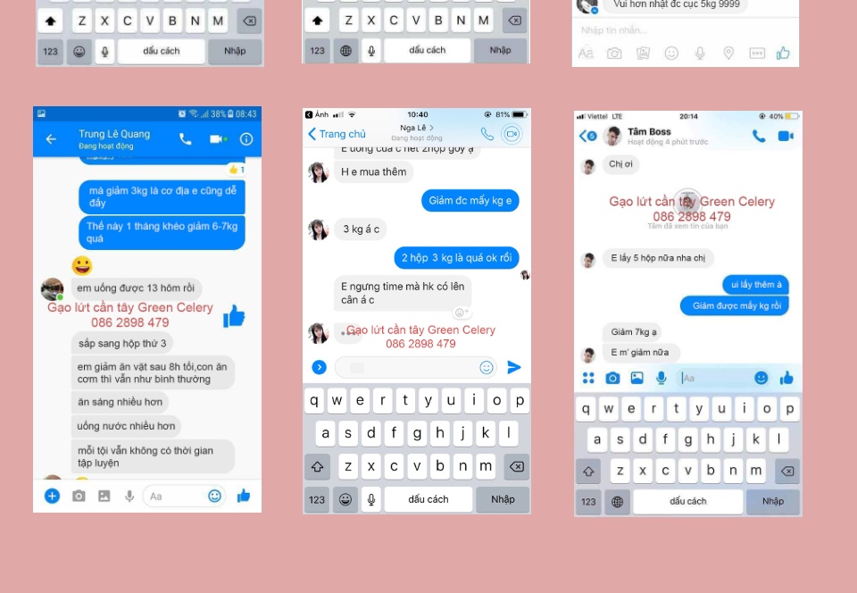 Bột cần tây gạo lứt [Chính Hãng] tạm biệt mỡ thừa đẹp đáng đẹp da (Hộp 14 gói)