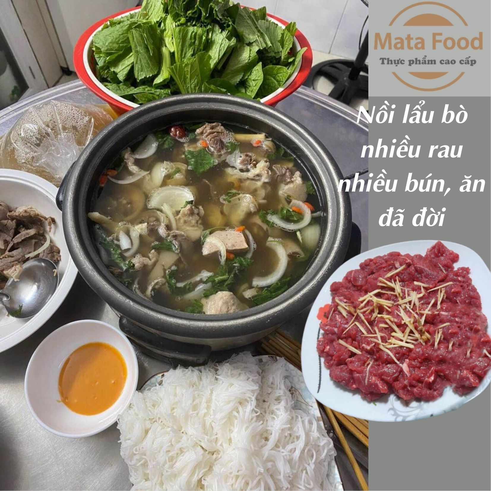Thịt bò tơ Củ Chi nạc đùi không da 500gr - chế biến món ngon như bò tái, nhúng lẩu, nướng, hấp, xào... Matafood
