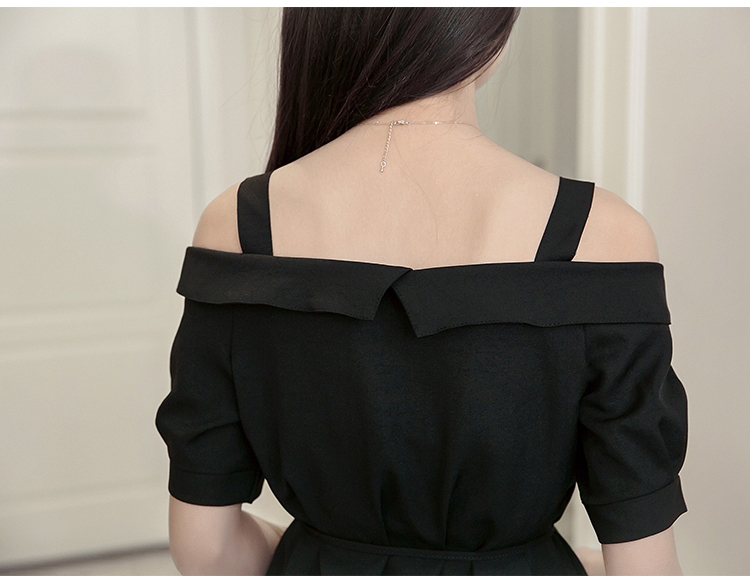 Đầm ngắn trễ vai dễ thương