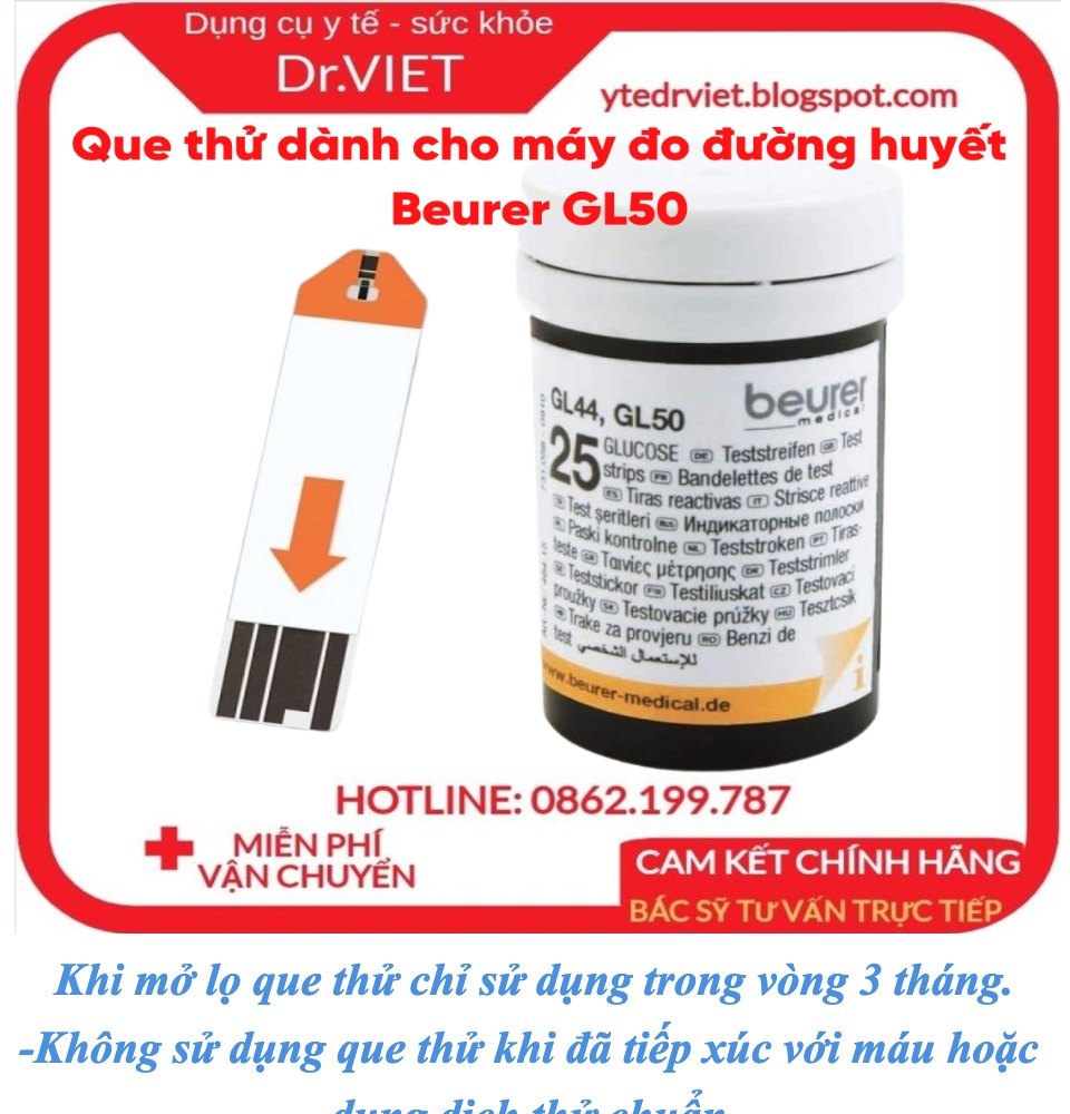 Que thử dùng cho máy đo đường huyết Beurer GL42, GL50 chính hãng-Xuất xứ Đức,lấy máu không đau giúp người dùng không có cảm giác sợ mỗi khi sử dụng,không bị mất nhiều máu khi dùng,đo đường huyết chính xác,kiểu dáng nhỏ gọn 64 Que thử dùng cho máy đo đường huyết Beurer GL42, GL50 chính hãng-Xuất xứ Đức,lấy máu không đau giúp người dùng không có cảm giác sợ mỗi khi sử dụng,không bị mất nhiều máu khi dùng,đo đường huyết chính xác,kiểu dáng nhỏ gọn