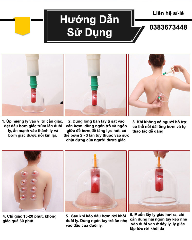 Bộ Dụng Cụ Giác Hơi công nghệ Hàn Quốc, Giải Độc Cơ Thể Từ Bên Trong, Lưu Thông Máu Dễ dàng, Bộ Giác Hơi Không Dùng Lửa(24 phụ kiện), An Toàn - Tiện Dụng, Bảo Hành Uy Tín Bởi KINH BẮC