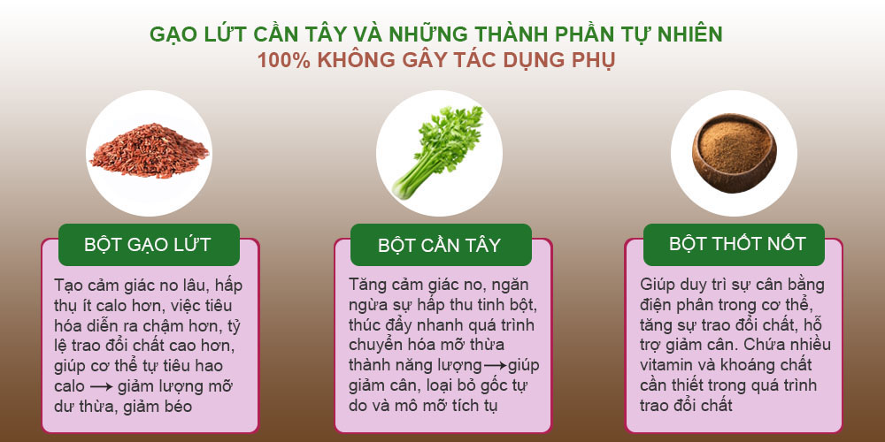 [ HOT ] Giảm cân tiêu mỡ không hại sức khỏe - Sinh tố Gạo Lứt Mix Cần Tây Green Celery