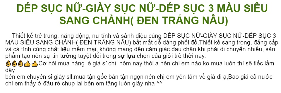dép sục - dep nu - siêu sang chảnh -mix đồ cực bánh bèo - SẴN 3 MÀU HÀNG LOẠI MOT - DOZIMAX 1