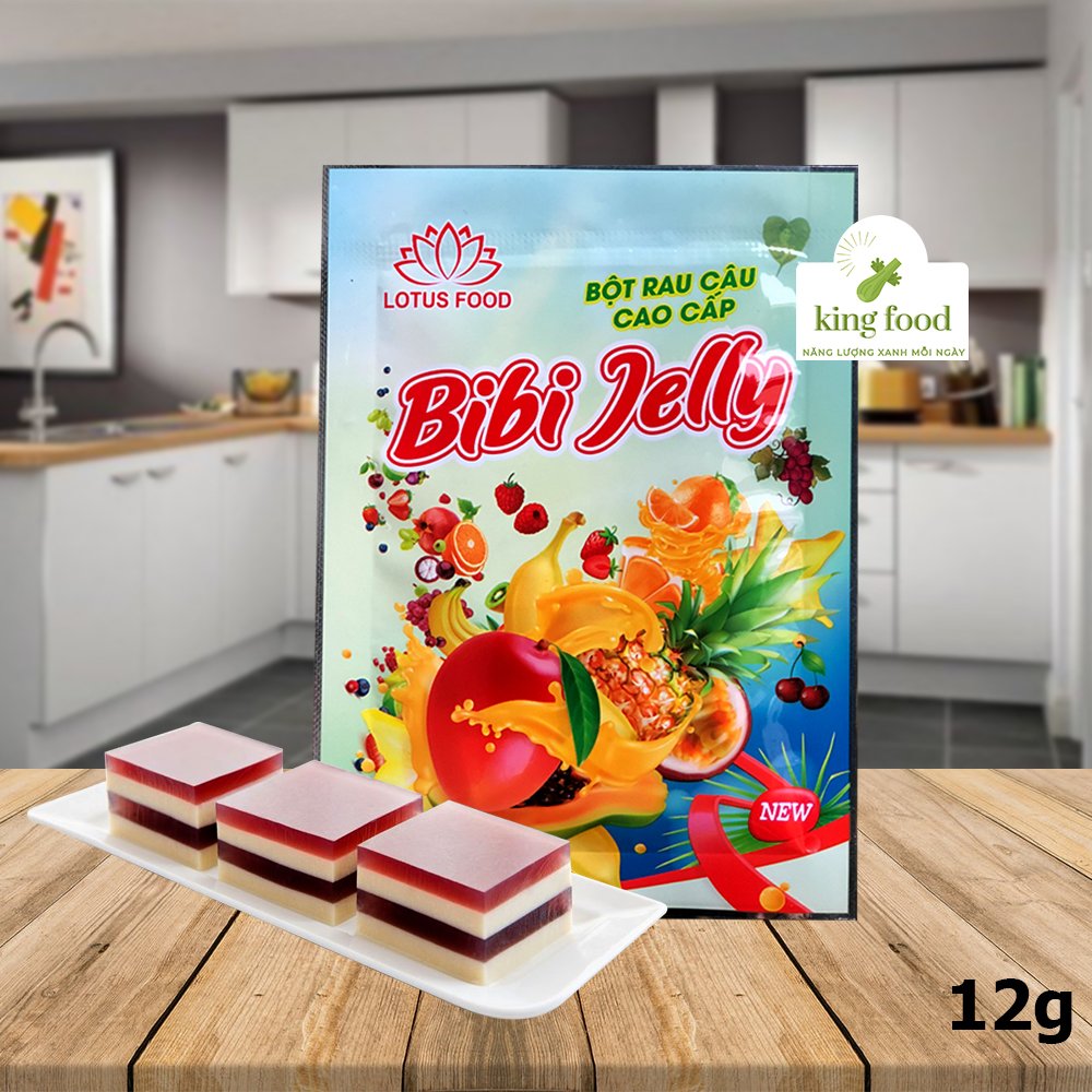 Bột Rau Câu Cao Cấp Bibi Jelly - Gói 12g