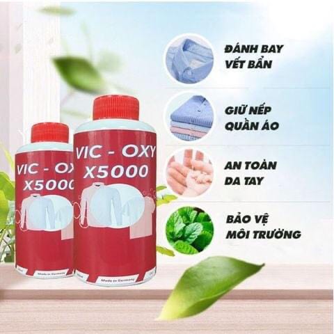 NƯỚC TẨY TRẮNG QUẦN ÁO VIC OXY X5000