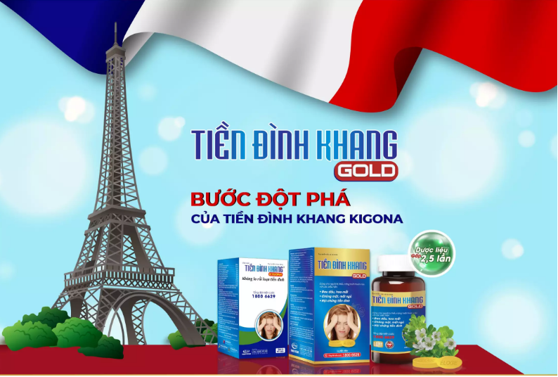 Tiền đình khang GOLD (60v) - Hỗ trợ rối loạn tiền đình: hoa mắt, chóng mặt, mất thăng bằng khi thay đổi tư thế