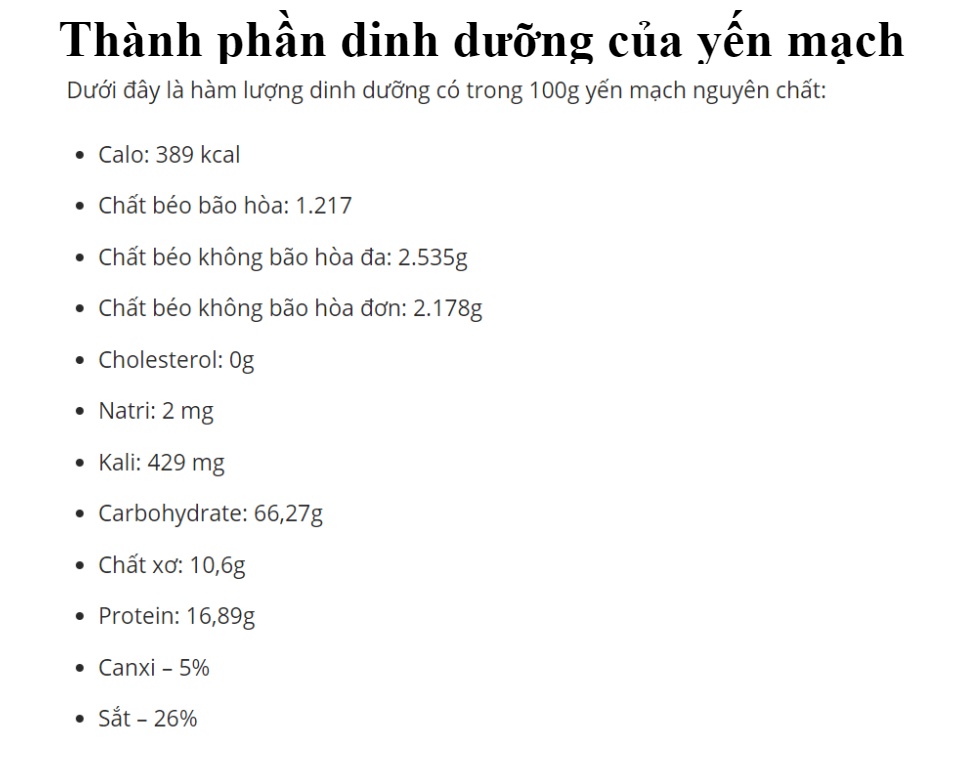 [hcm]yến mạch oats canada nguyên chất túi 1kg ( nguyên hạt ) 2