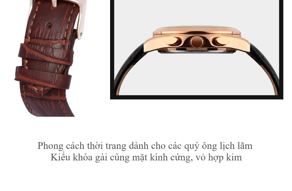 Đồng Hồ Nam SKMEI 9127 Dây Da Cao cấp full 6 kim Chống Nước Lịch lãm, Nam tính - Lux.Watch 6