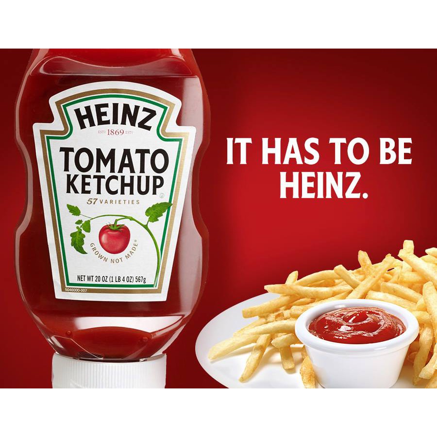 Tương cà Heinz nắp úp ngược 397g