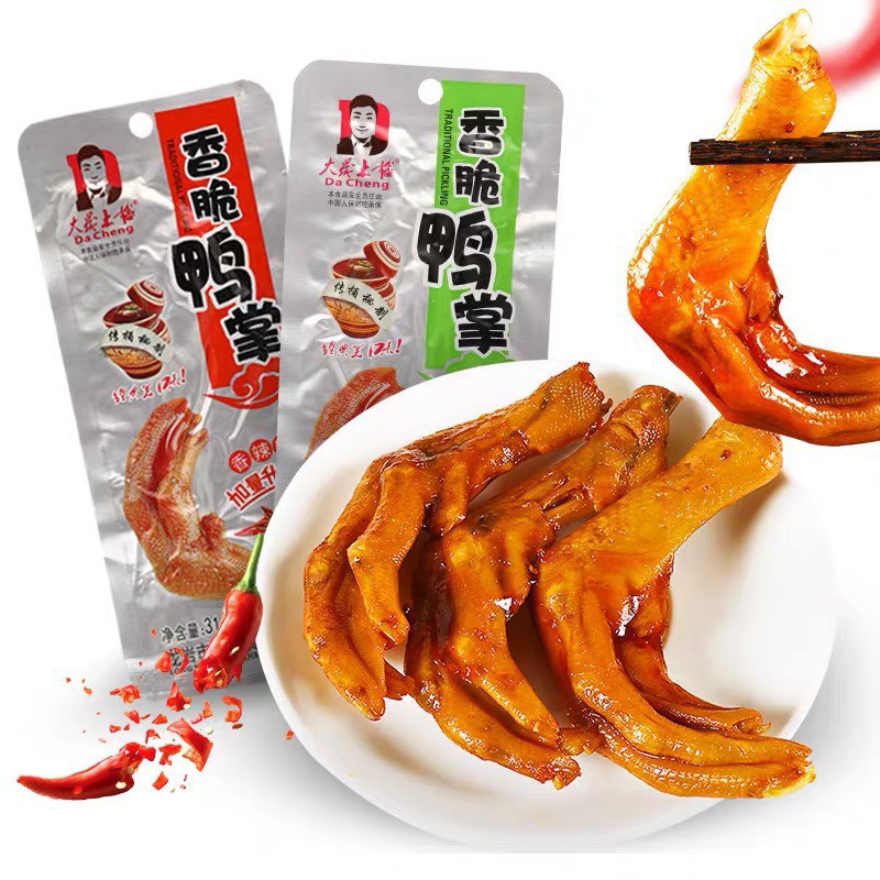 BÁN LẺ: Chân gà, chân vịt cánh vịt Tứ Xuyên - Ăn vặt Trung Quốc