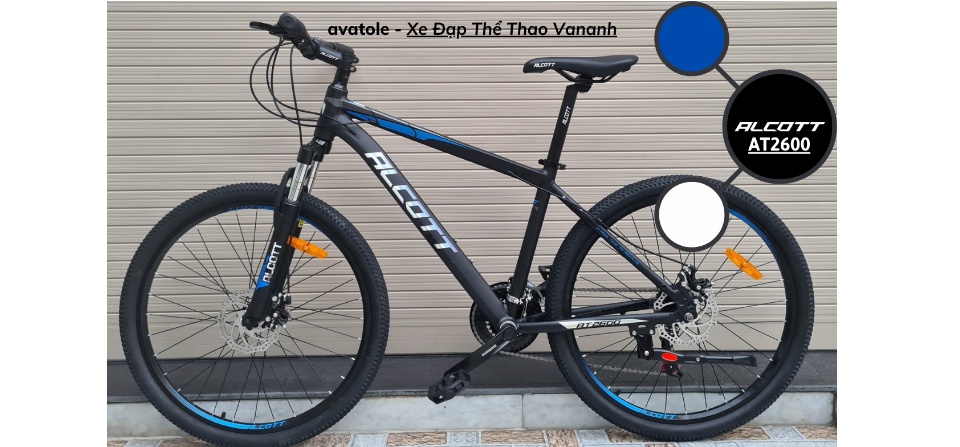 Xe đạp địa hình Alcott AT2600 Khung Sườn hợp kim Nhôm cao cấp trọng lượng