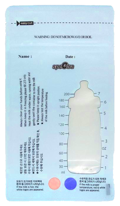 Túi Trữ Sữa Spectra Cảm Ứng Nhiệt 200ml (30 Túi/ Hộp):4915