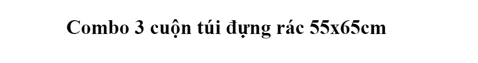Túi Rác combo 3 cuộn tự hủy size 55x65cm